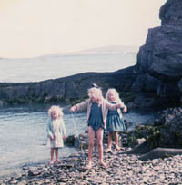 Playing by the sea, Ireland