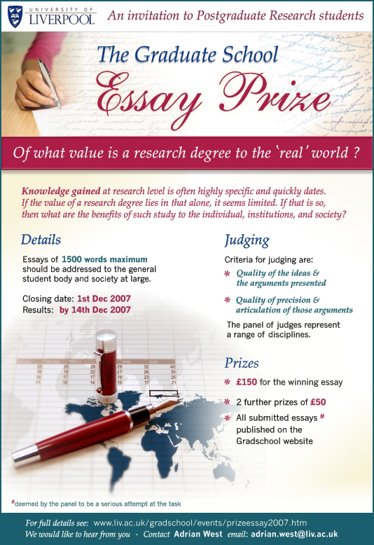 Prize Essay Poster